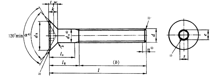 國標(biāo)號gb/70.3-2000內(nèi)六角沉頭螺絲，